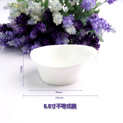 【酒店用品厂家直销 艾米丽骨瓷 5.5寸不等式碗】价格,厂家,图片,碗、碟、盘,唐山市瑞凯商贸-