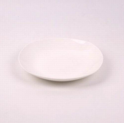 唐山骨瓷盘 纯白无铅瓷盘 方形8寸汤盘 菜盘