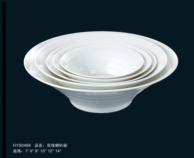 【双线喇叭碗】价格,厂家,图片,碗、碟、盘,潮安县凤塘鸿远陶瓷制作厂-